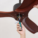 Modern LED Integrated Ceiling Fan with Wood Blades and Remote Control Light