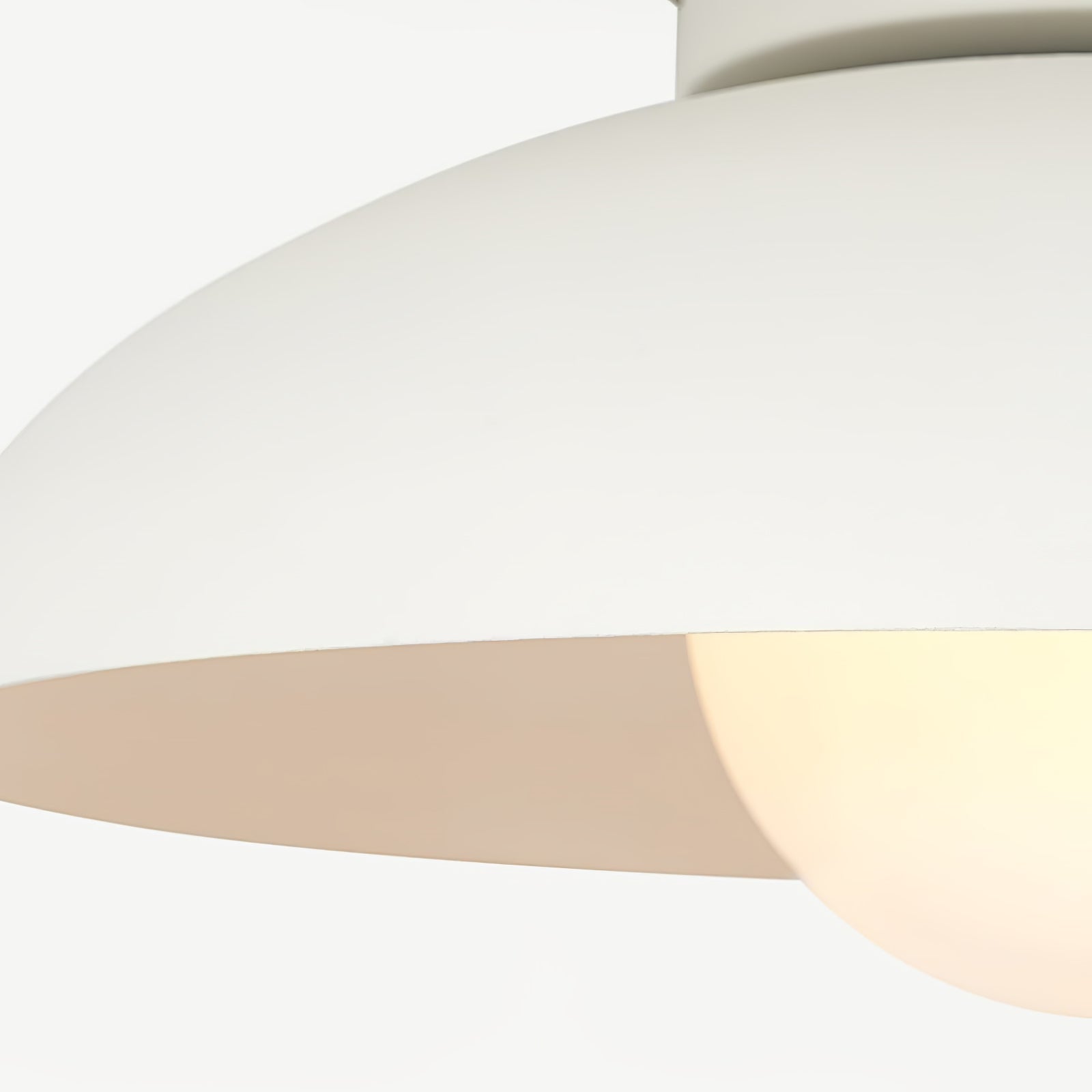 Modern Matte Metal and Glass Dome Flush Mount Ceiling Light for Hallway Kitchen