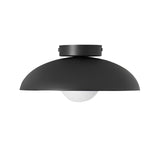 Modern Matte Metal and Glass Dome Flush Mount Ceiling Light for Hallway Kitchen