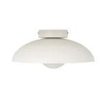 Modern Matte Metal and Glass Dome Flush Mount Ceiling Light for Hallway Kitchen