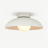 Modern Matte Metal and Glass Dome Flush Mount Ceiling Light for Hallway Kitchen