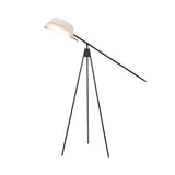 Heart Wing LED Tripod Floor Lamp with Adjustable Height and Gold Black Finish