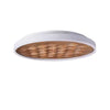 Heartwood Woven Wood Flush Mount Ceiling Light Modern LED Wooden Textured Overhead Fixture