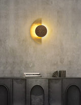modern-helix-crescent-led-wall-sconce-textured-bronze-shield-light-in-gold-finish