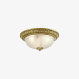 elegant-hemispherical-carved-glass-ceiling-light-brass-flush-mount-fixture