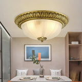 elegant-hemispherical-carved-glass-ceiling-light-brass-flush-mount-fixture