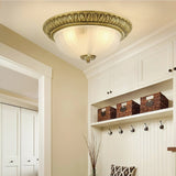 elegant-hemispherical-carved-glass-ceiling-light-brass-flush-mount-fixture
