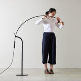 Modern Hercules Adjustable Reading Floor Lamp with Rotating Shade and Rose Gold Finish