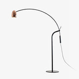 Modern Hercules Adjustable Reading Floor Lamp with Rotating Shade and Rose Gold Finish