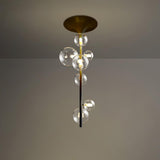 Modern Multi Head Glass Tube Ceiling Light for Hallways and Entryways