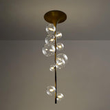 Modern Multi Head Glass Tube Ceiling Light for Hallways and Entryways