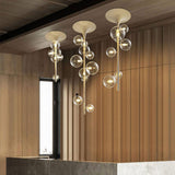 Modern Multi Head Glass Tube Ceiling Light for Hallways and Entryways