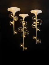 Modern Multi Head Glass Tube Ceiling Light for Hallways and Entryways