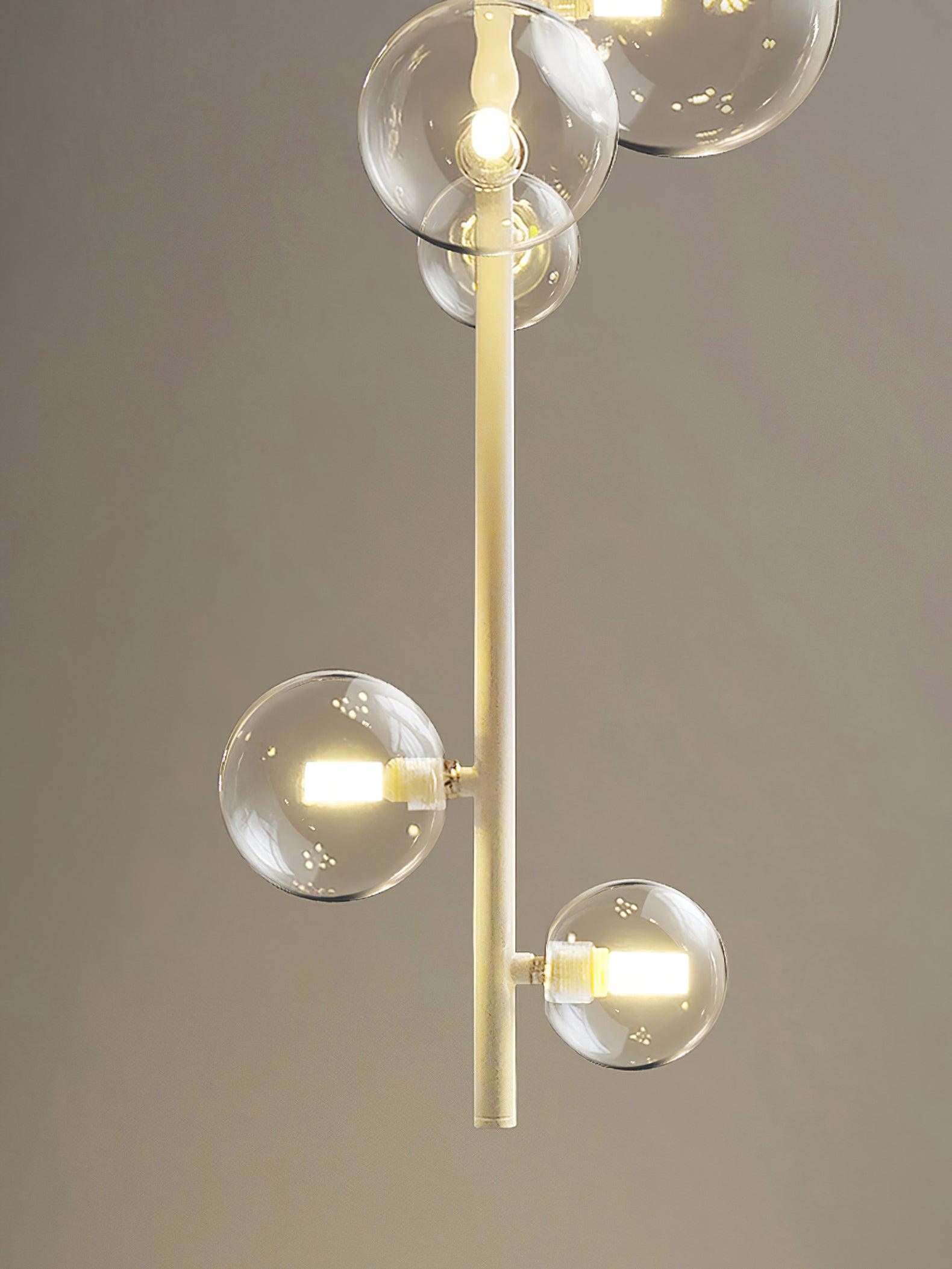 Modern Multi Head Glass Tube Ceiling Light for Hallways and Entryways