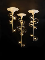 Modern Multi Head Glass Tube Ceiling Light for Hallways and Entryways