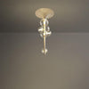 Modern Multi Head Glass Tube Ceiling Light for Hallways and Entryways