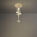 Modern Multi Head Glass Tube Ceiling Light for Hallways and Entryways