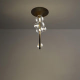 Modern Multi Head Glass Tube Ceiling Light for Hallways and Entryways