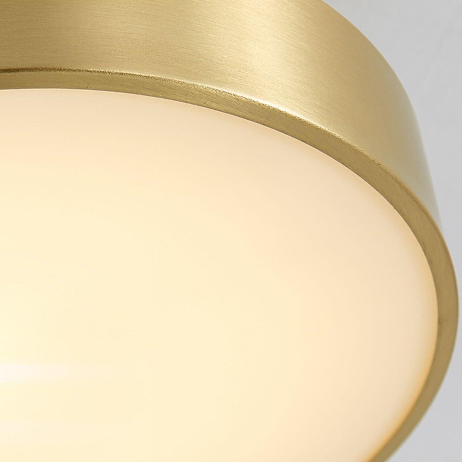 Modern Minimalist Hero Rotating LED Ceiling Light with Brass Finish and Adjustable Illumination