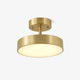 Modern Minimalist Hero Rotating LED Ceiling Light with Brass Finish and Adjustable Illumination