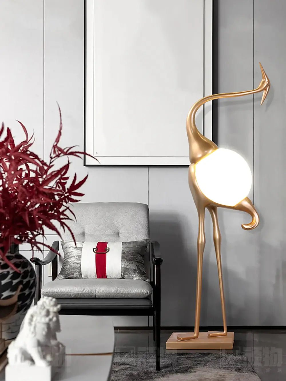 artistic-golden-heron-sculpture-standing-floor-lamp-for-modern-living-room-decor