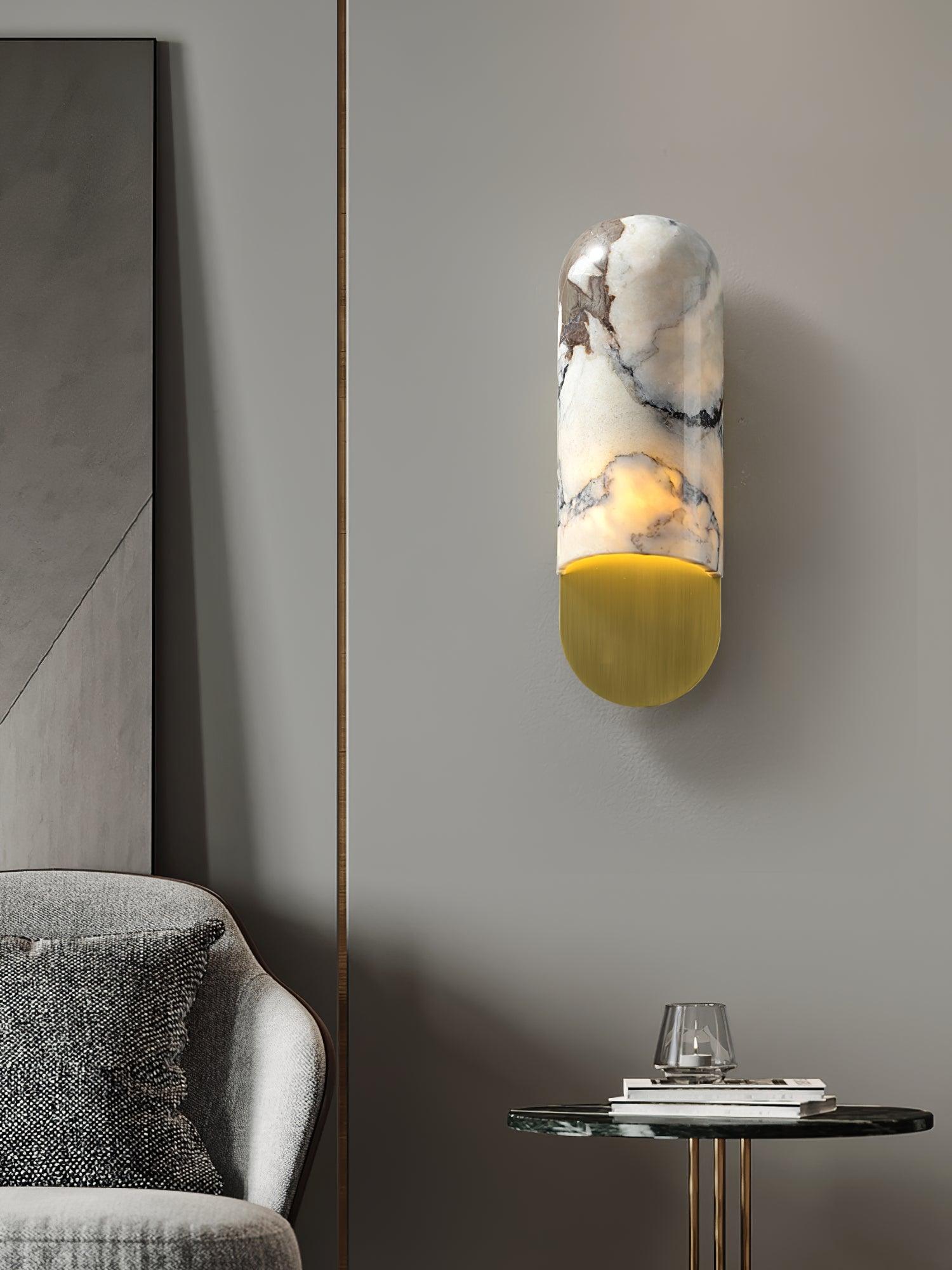 modern-white-marble-led-wall-sconce-set-of-2-gold-and-black-finished-indoor-lighting-fixtures