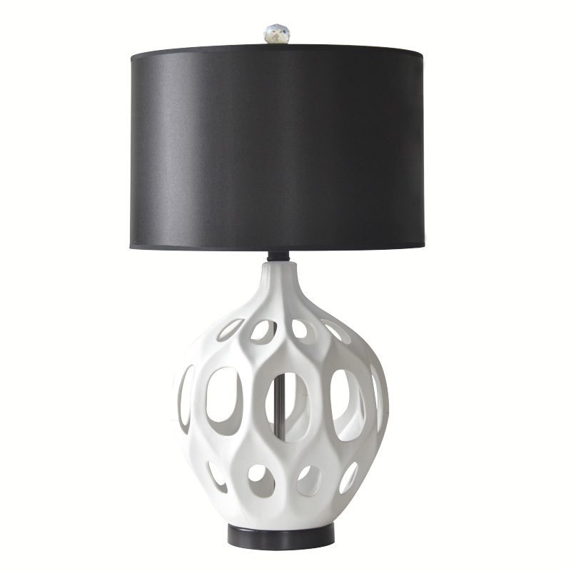 modern-ceramic-table-lamp-with-hollow-design-and-fabric-drum-shade-for-elegant-interior-lighting-decor