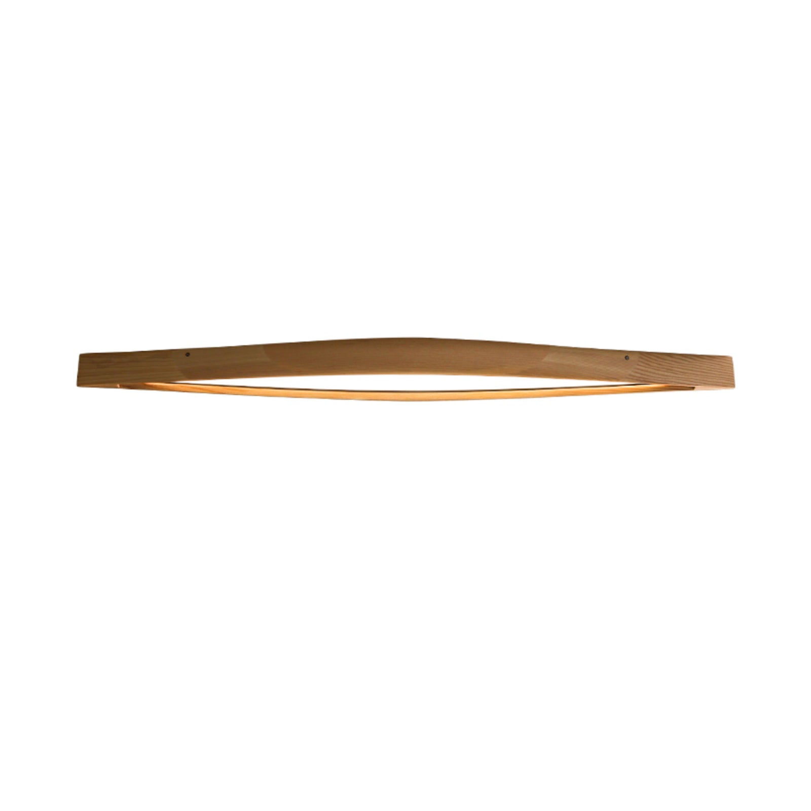 Modern Horizon Linear Wood LED Flush Mount Ceiling Lamp for Kitchen and Dining Room