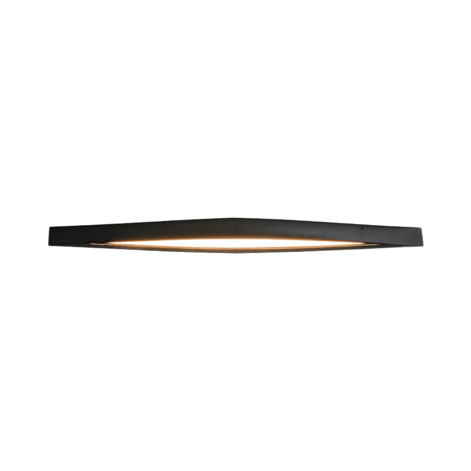 Modern Horizon Linear Wood LED Flush Mount Ceiling Lamp for Kitchen and Dining Room