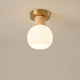 modern-horn-shaped-small-ceiling-lamp-with-wood-accents-and-glass-shade