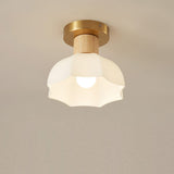 modern-horn-shaped-small-ceiling-lamp-with-wood-accents-and-glass-shade