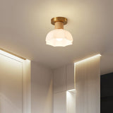 modern-horn-shaped-small-ceiling-lamp-with-wood-accents-and-glass-shade