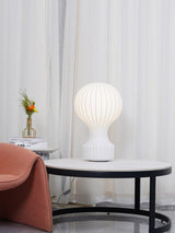 Modern Resin Cocoon Table Lamp Hot Air Balloon Style Soft Diffused Glow Bedside Lighting
