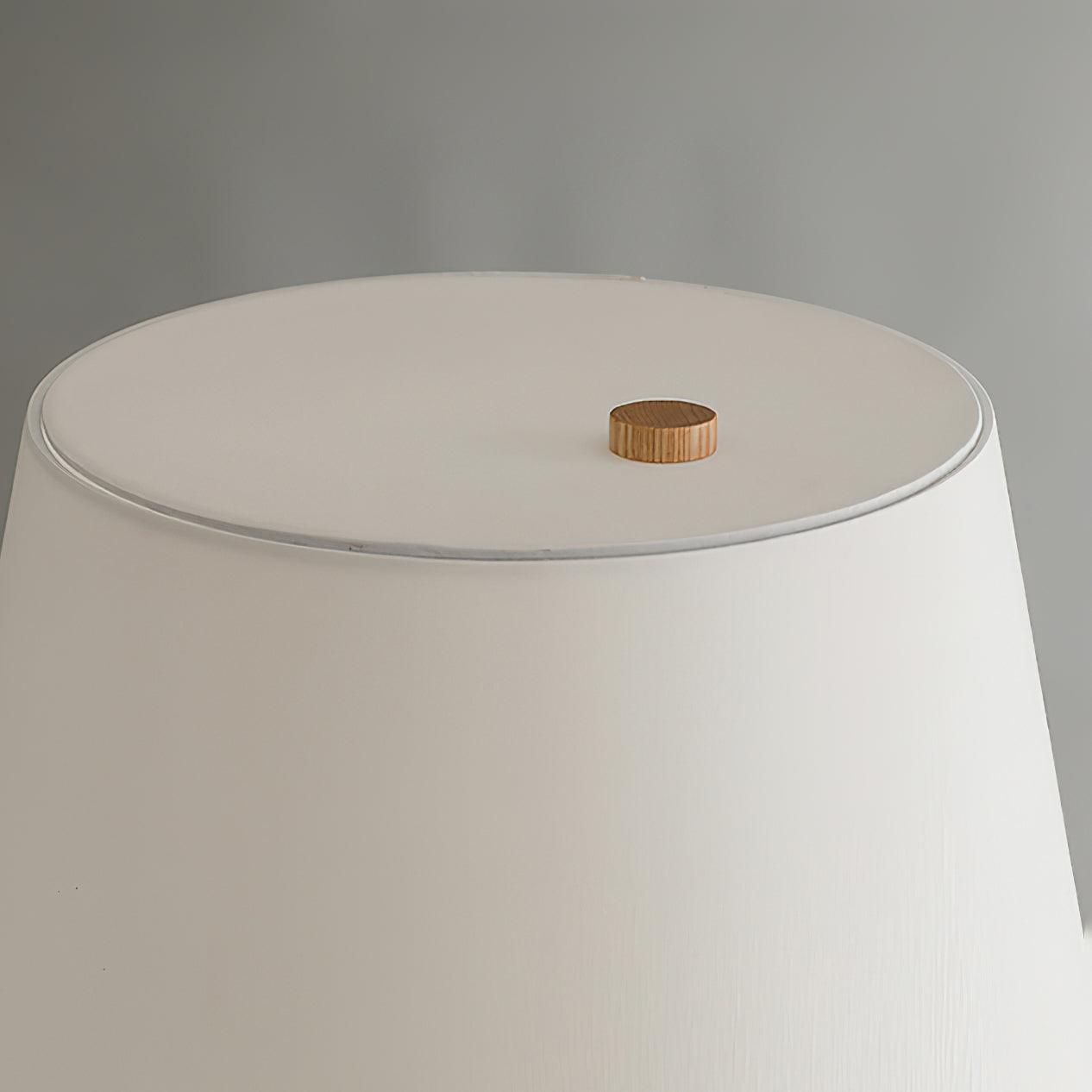 Modern Hourglass Wood Table Lamp Geometric Solid Wood Desk Light for Living Room and Office