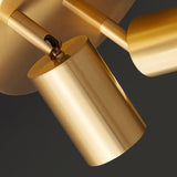 Hugo Hotspot Modern Adjustable Multi Head Flush Mount Ceiling Spotlight in Brass or Black