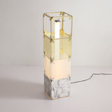 Modern Modular Geometric LED Floor Lamp Hyperqube Stacked Cube Standing Light