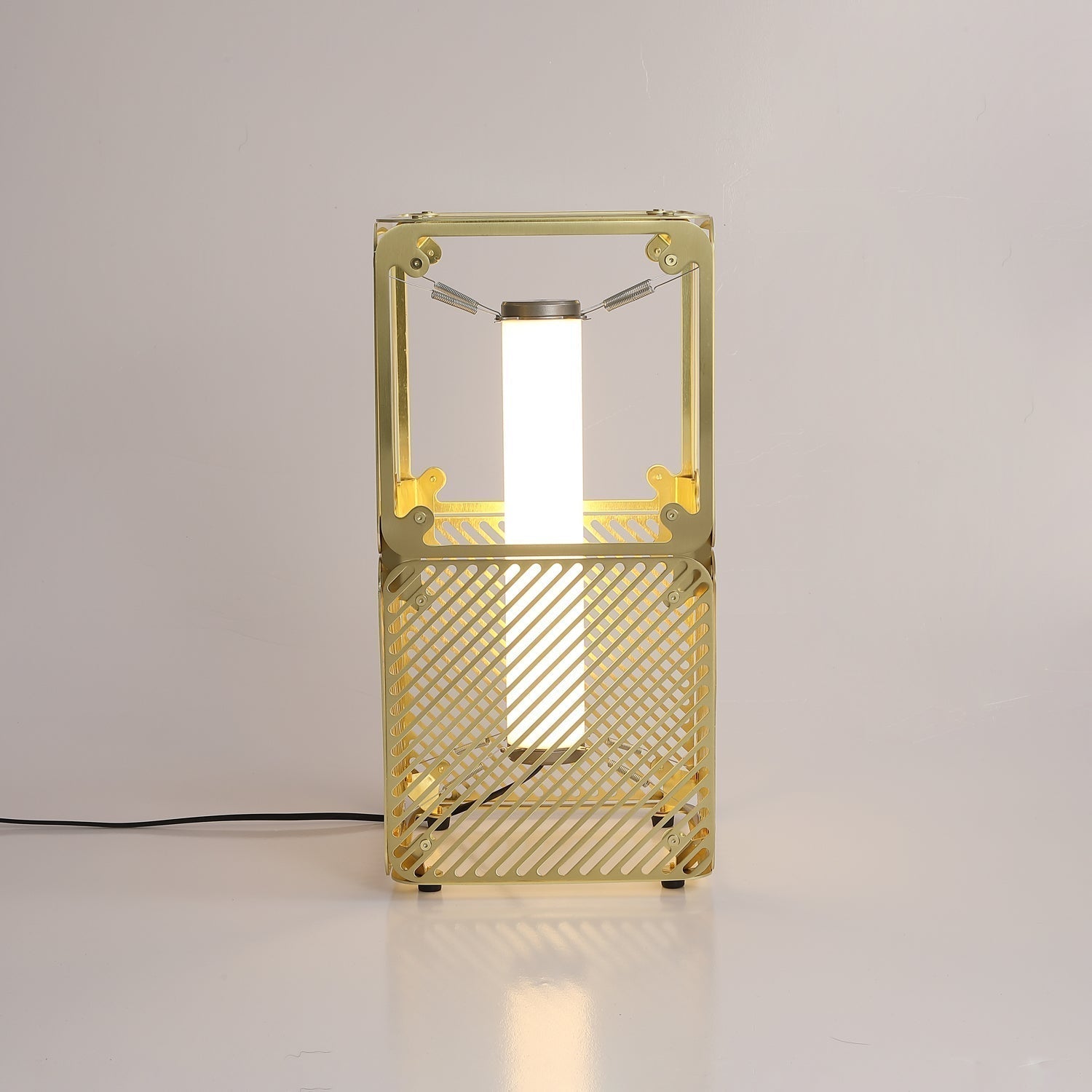 Modern Geometric Modular Cube Table Lamp with Adjustable LED Engine