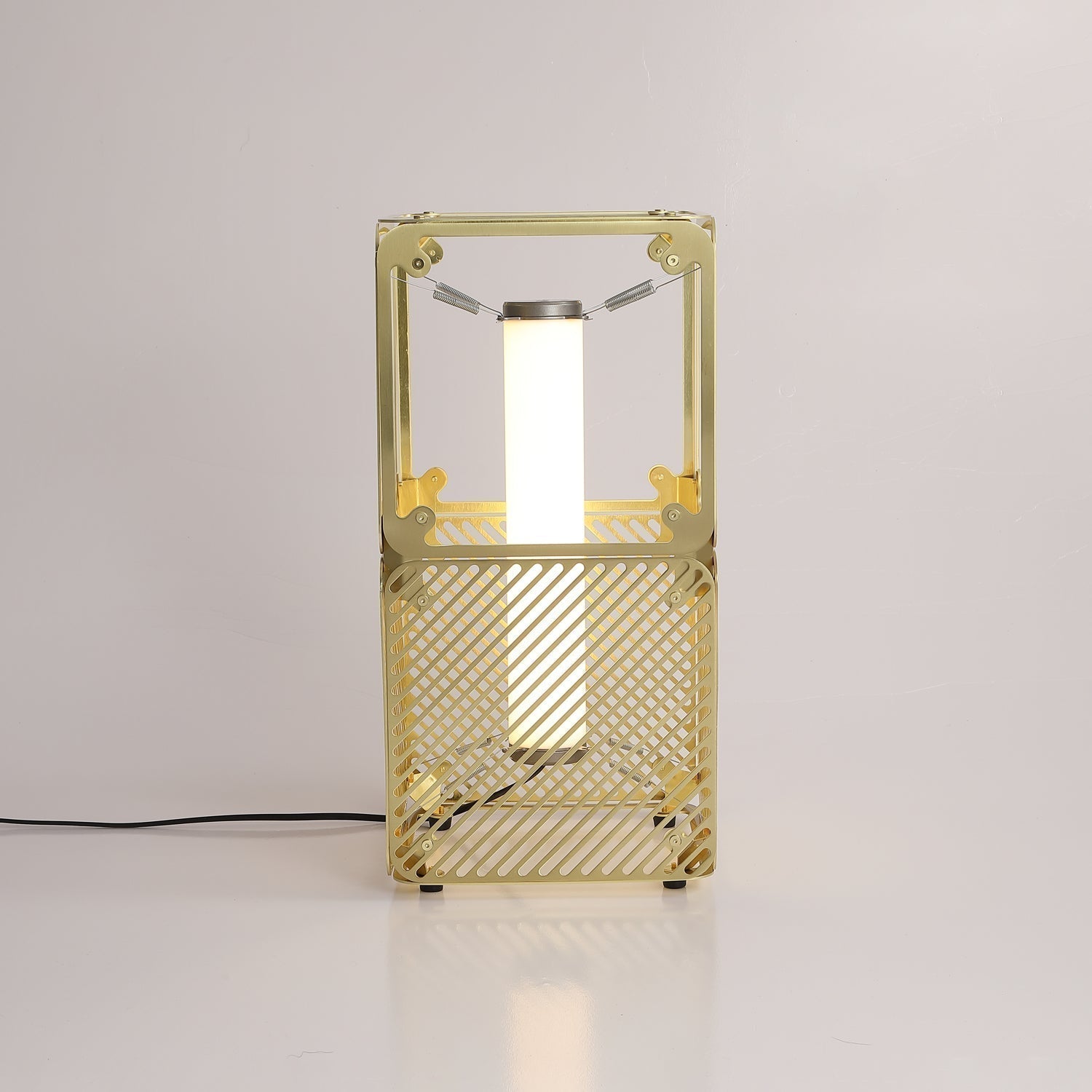 Modern Geometric Modular Cube Table Lamp with Adjustable LED Engine