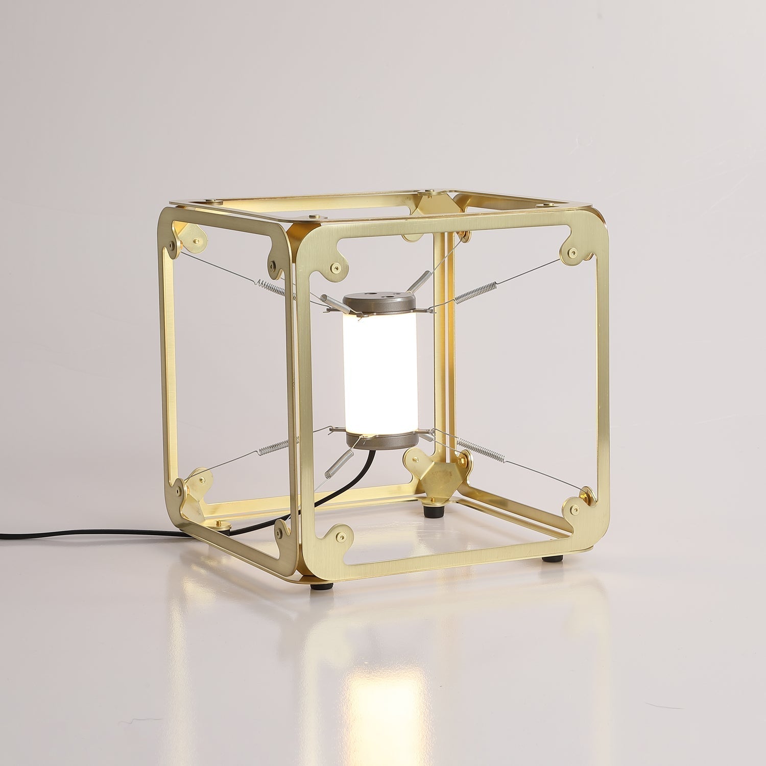 Modern Geometric Modular Cube Table Lamp with Adjustable LED Engine