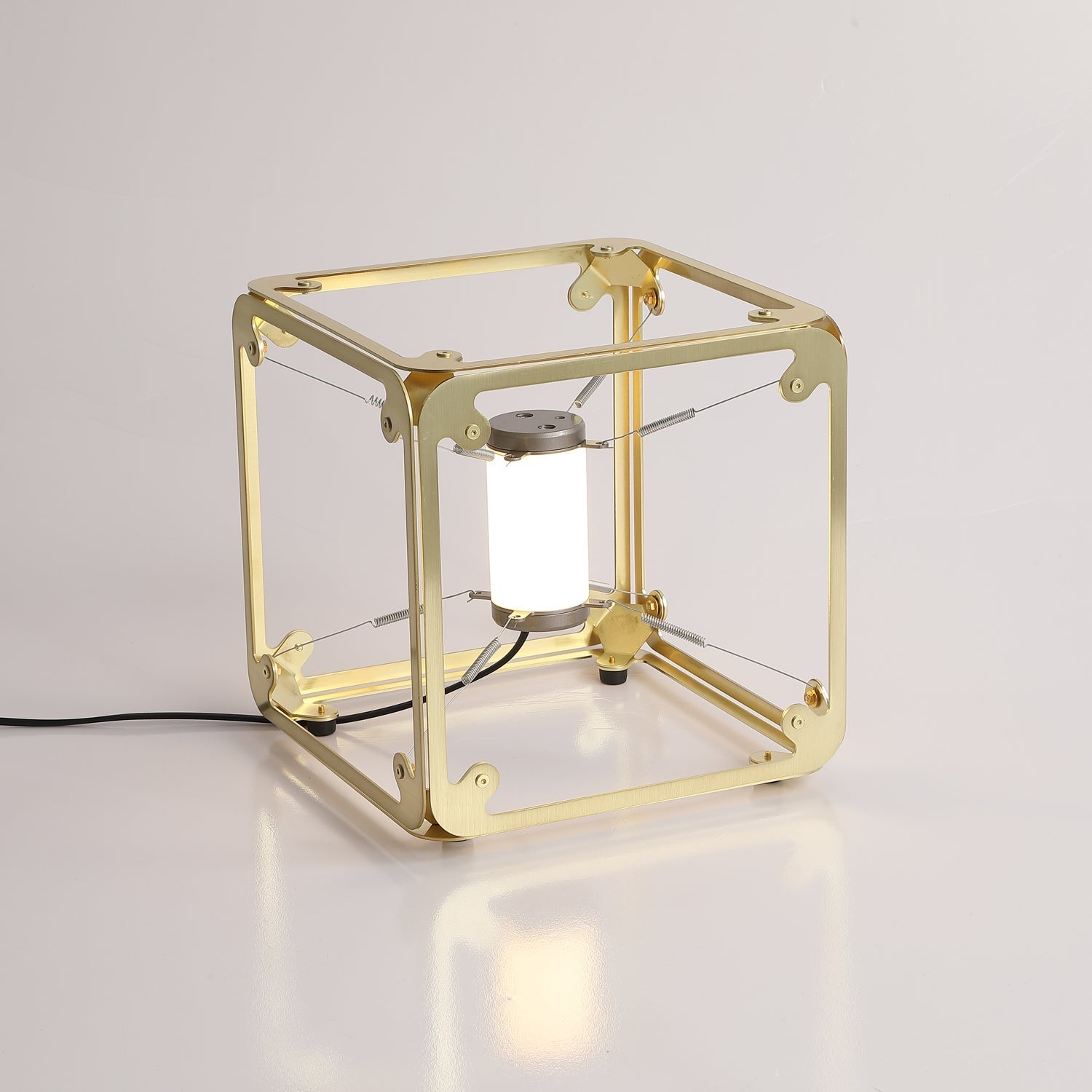 Modern Geometric Modular Cube Table Lamp with Adjustable LED Engine