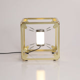 Modern Geometric Modular Cube Table Lamp with Adjustable LED Engine