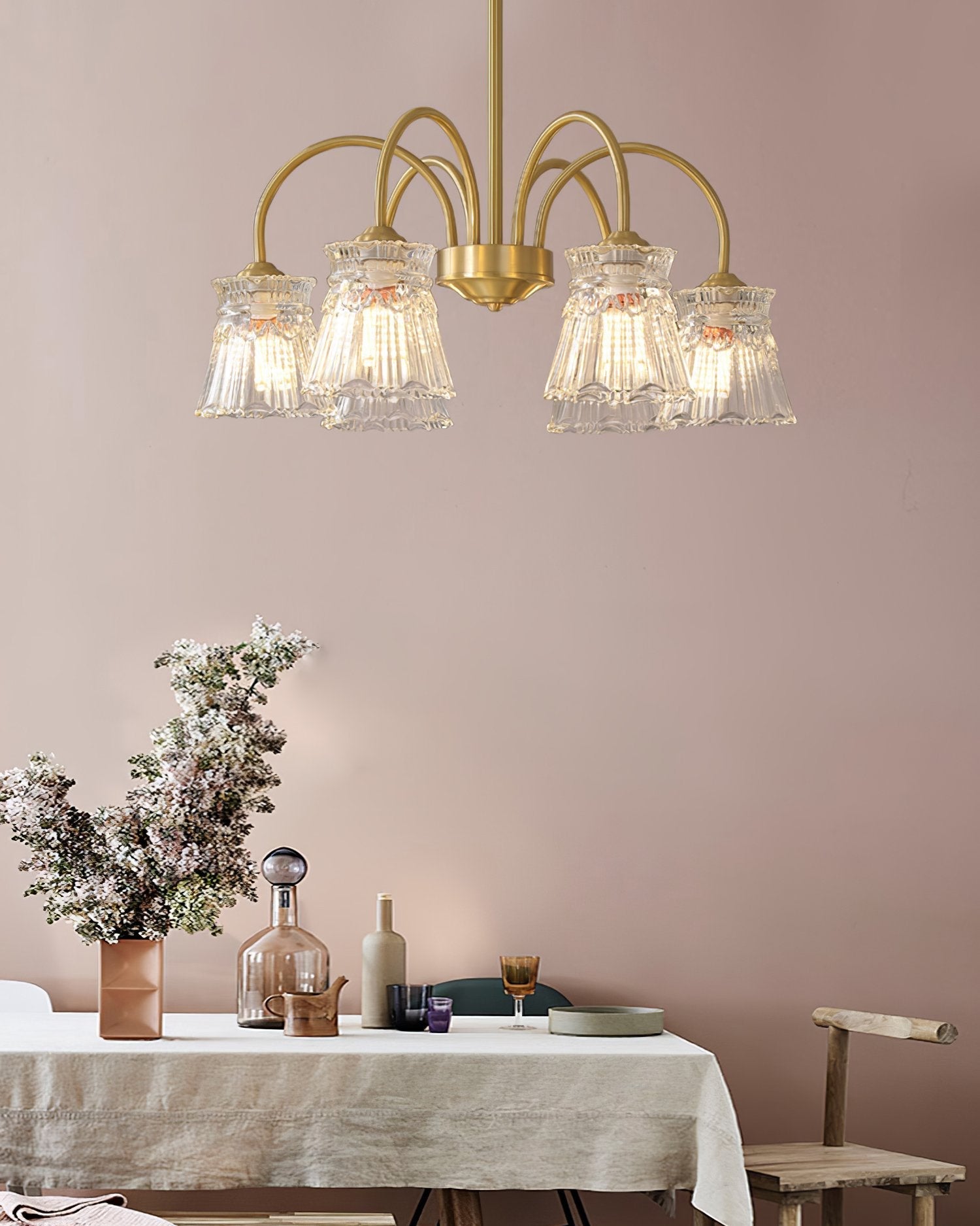 modern-round-brass-chandelier-with-ice-cream-style-frosted-glass-shades-for-living-room
