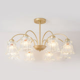 modern-round-brass-chandelier-with-ice-cream-style-frosted-glass-shades-for-living-room