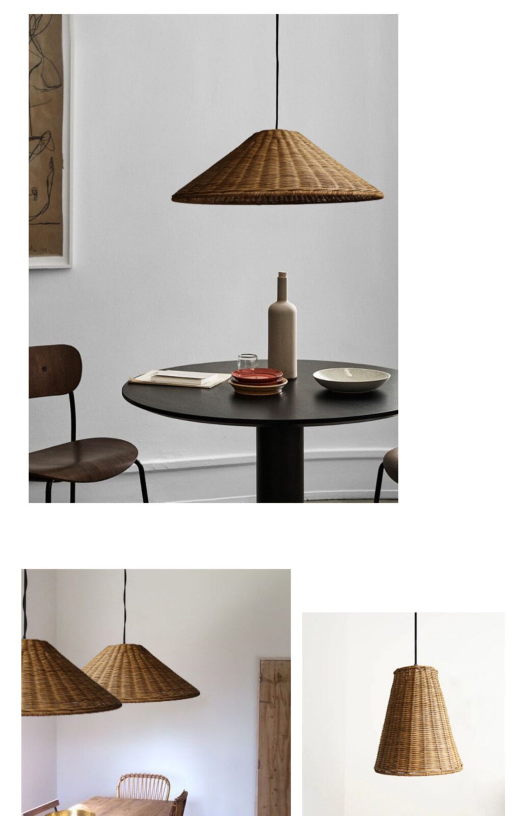 hand-woven-rattan-hat-pendant-light-boho-style-wicker-ceiling-lamp
