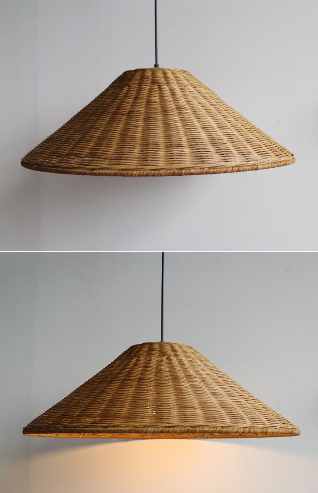 hand-woven-rattan-hat-pendant-light-boho-style-wicker-ceiling-lamp