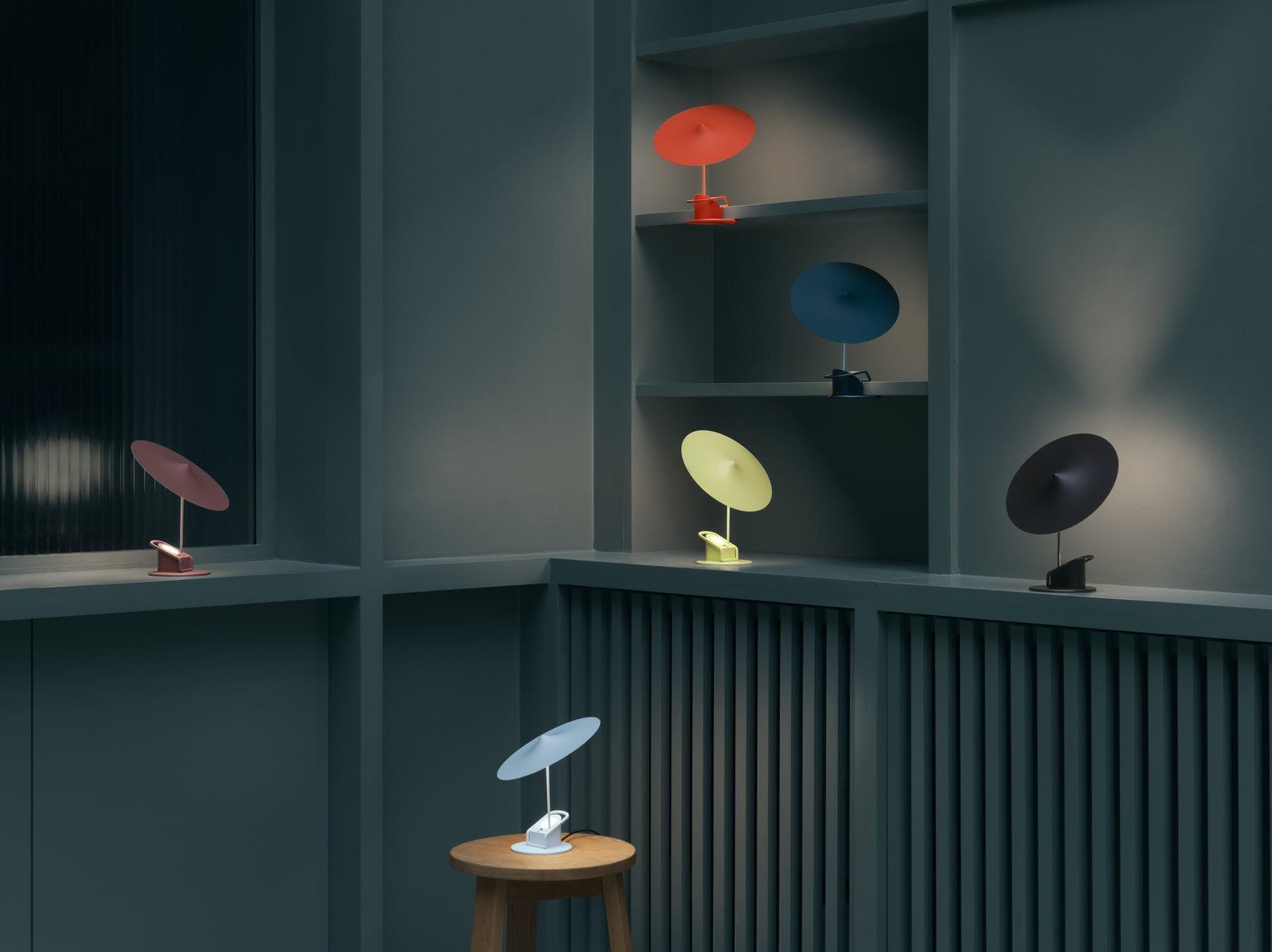 Modern Adjustable LED Task Lamp with Magnetic Ball Joint and Painted Aluminum Finish