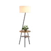 modern-inclined-wood-floor-lamp-with-fabric-shade-and-integrated-side-table