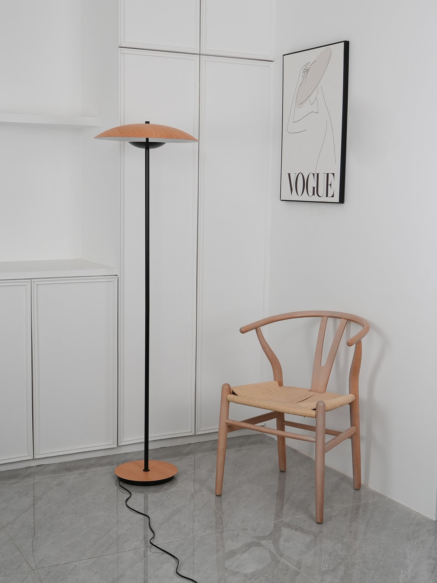 Modern Adjustable LED Floor Lamp with Directional Suspension and Aluminum Frame