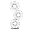 Modern Iris Totem LED Floor Lamp with Large Fabric Shade for Living Room Indoor Sunshine Lighting