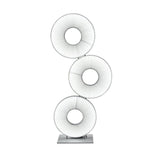 Modern Iris Totem LED Floor Lamp with Large Fabric Shade for Living Room Indoor Sunshine Lighting